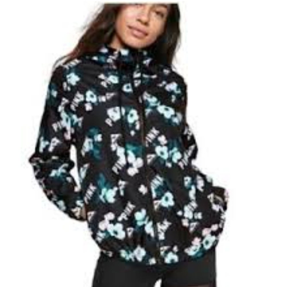 Victoria secret windbreaker flower jacket